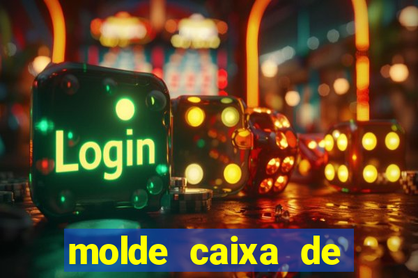 molde caixa de baralho png